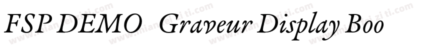 FSP DEMO   Graveur Display Book Reg字体转换